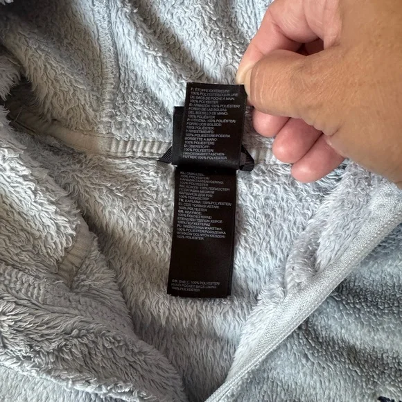 The North Face Blue Oso Fleece Full Zip Hoodie - Picture 7 of 8